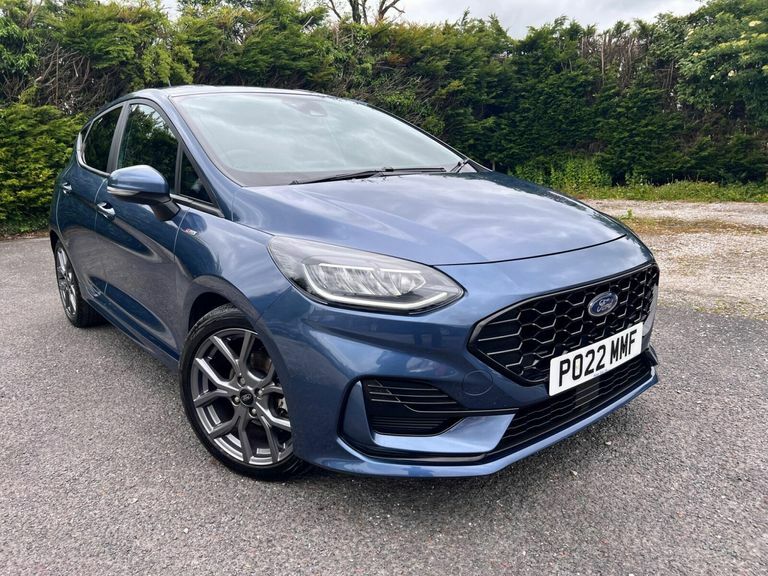 Ford Fiesta 1.0T Ecoboost Mhev St-line Euro 6 Ss PO22MMF Blue #5