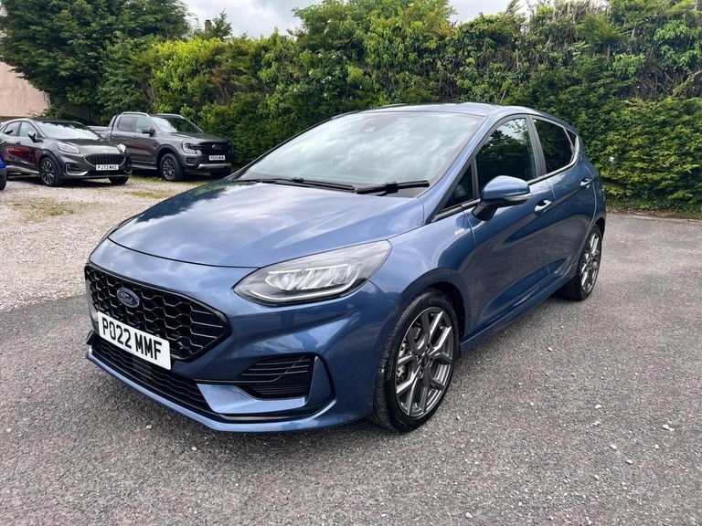 Ford Fiesta 1.0T Ecoboost Mhev St-line Euro 6 Ss PO22MMF Blue #3