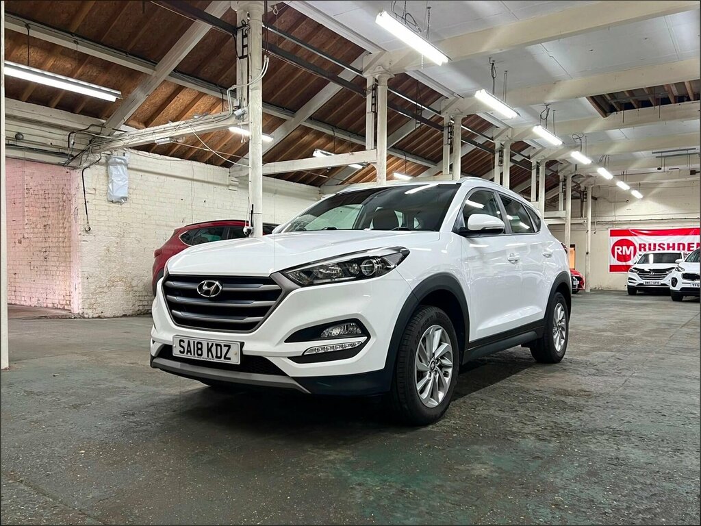 Hyundai Tucson 1.6 Gdi Blue Drive Se Euro 6 Ss White #4