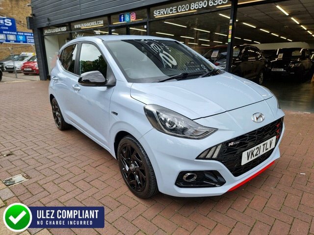 Hyundai I10 2021 1.0 T-gdi N Line Hatchback VK21TLV Blue