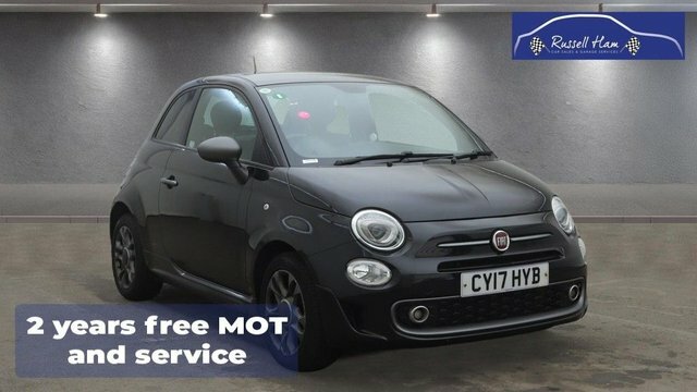 Fiat 500 1.2 S Hatchback Euro 6 Ss 69 Black