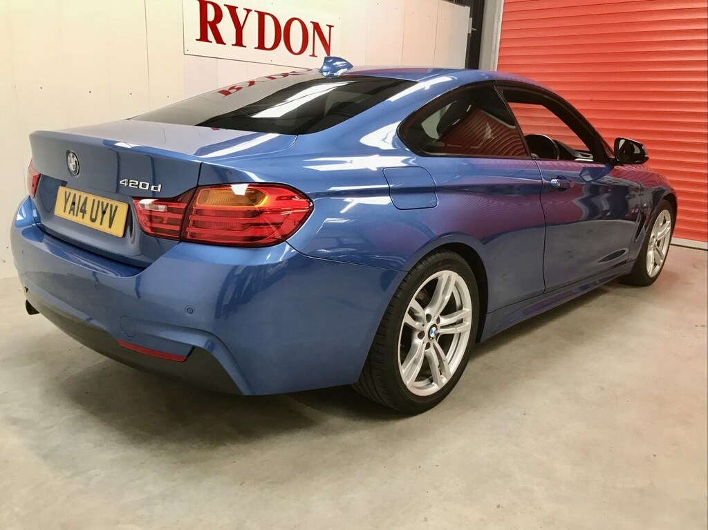 BMW 4 Series 420D M Sport YA14UYV Blue #5