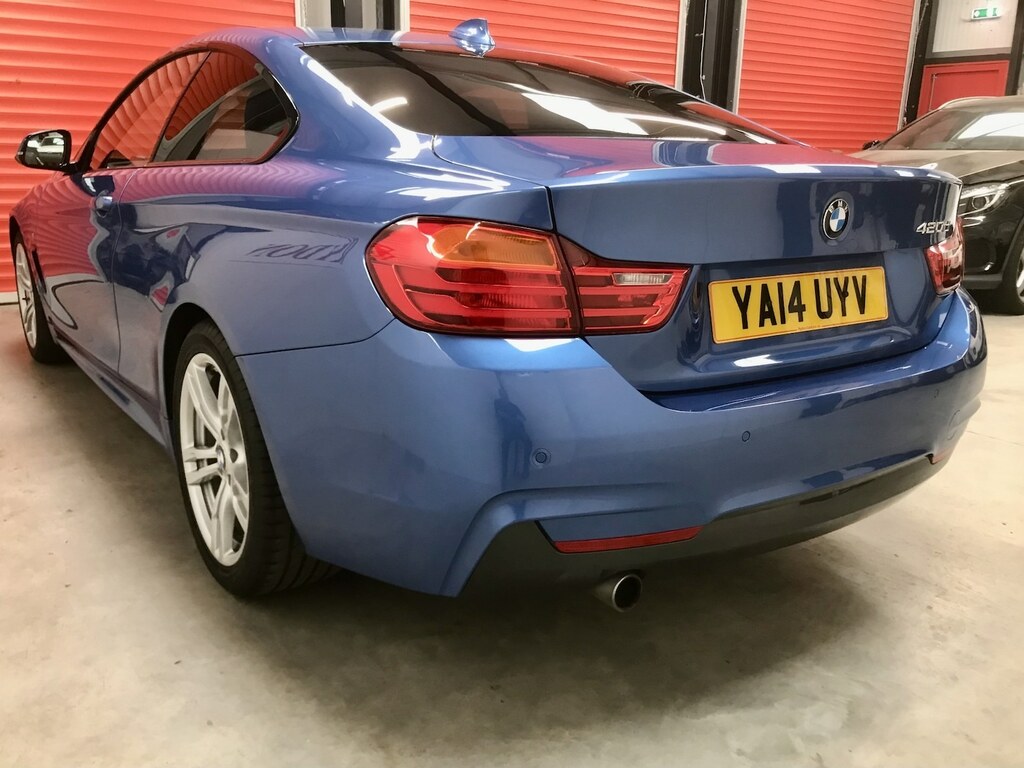 BMW 4 Series 420D M Sport YA14UYV Blue #3