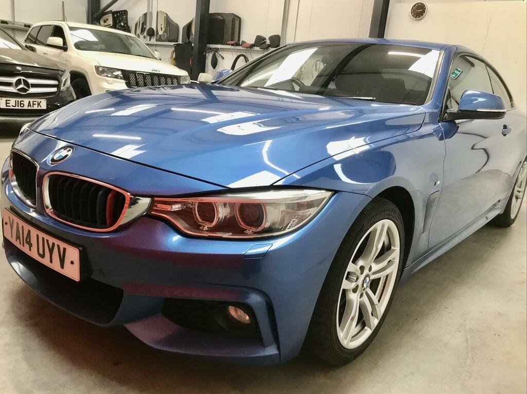 BMW 4 Series 420D M Sport YA14UYV Blue #2