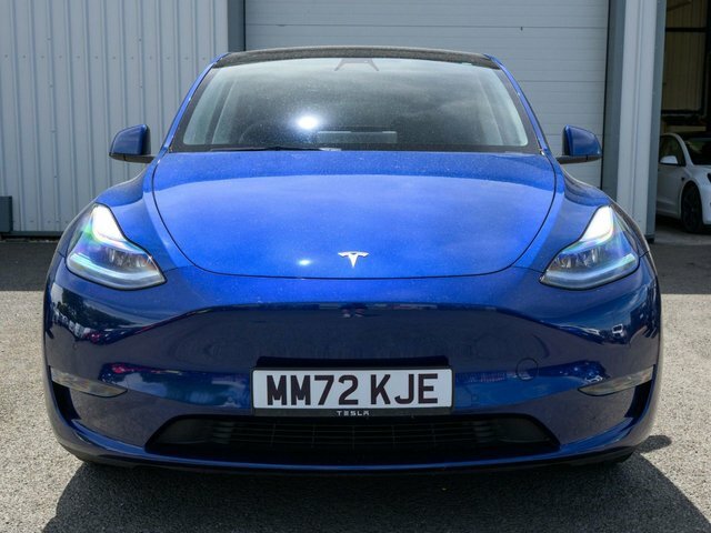 Tesla Model Y 2022 Dual Motor Long Range Suv MM72KJE Blue #4