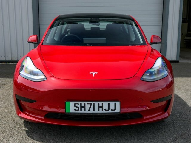Tesla Model 3 2021 Standard Range Plus Saloon SH71HJJ Red #2