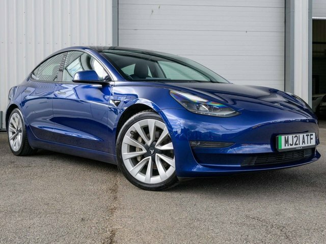 Tesla Model 3 2021 Dual Motor Long Range Saloon A Blue