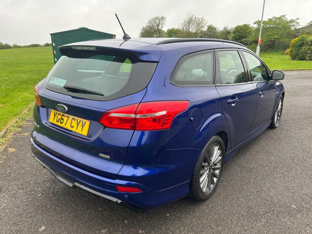 Ford Focus Estate 1.0T Ecoboost St-line Euro 6 Ss YG67CYY Blue #4