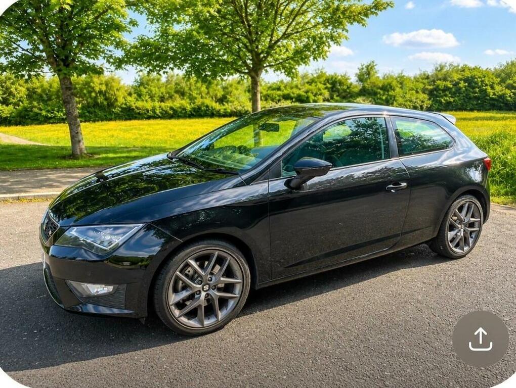 Seat Leon Hatchback 2.0 Tdi Cr Fr Sport Coupe Euro 5 Ss 3 Y444KMC Black #4