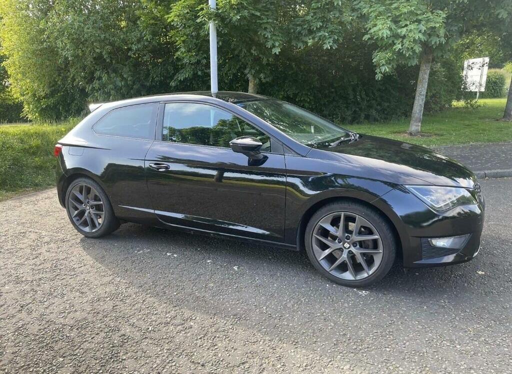 Seat Leon Hatchback 2.0 Tdi Cr Fr Sport Coupe Euro 5 Ss 3 Y444KMC Black