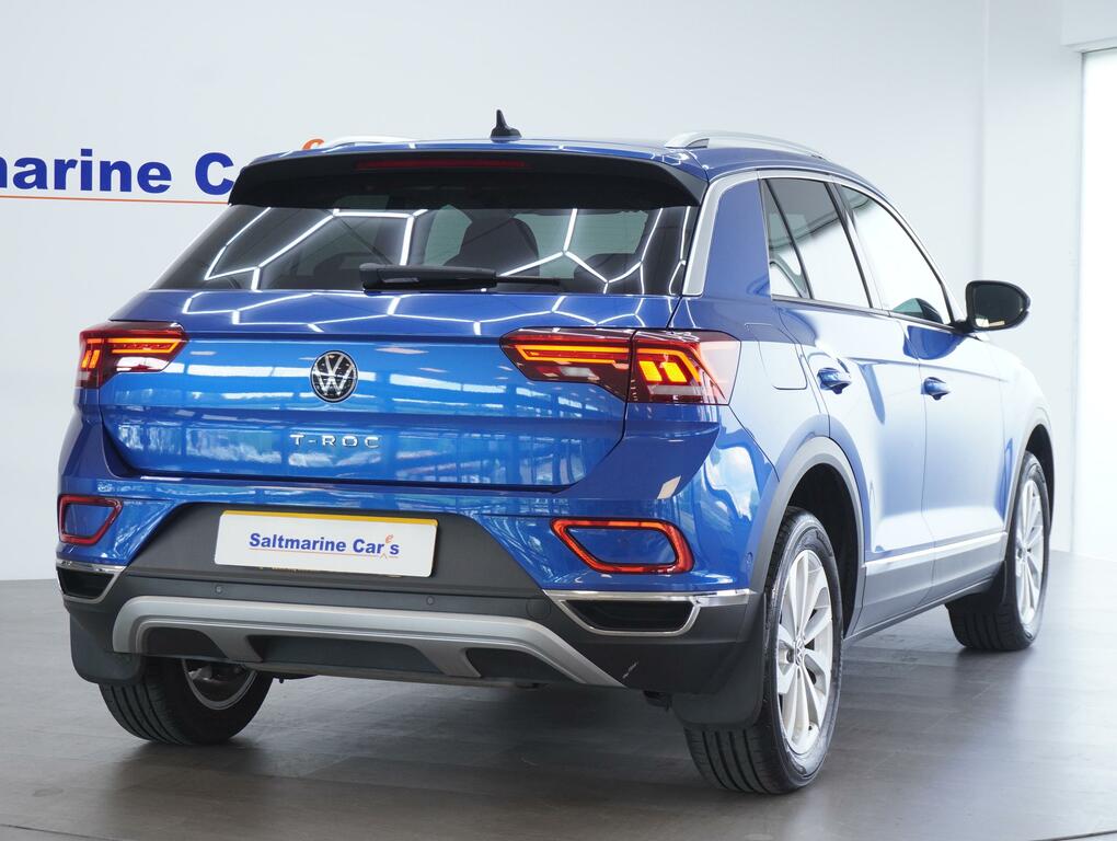 Volkswagen T-Roc 1.5 Tsi Style Suv Dsg Euro 6 Ss 150 CYZ8449 Blue #5