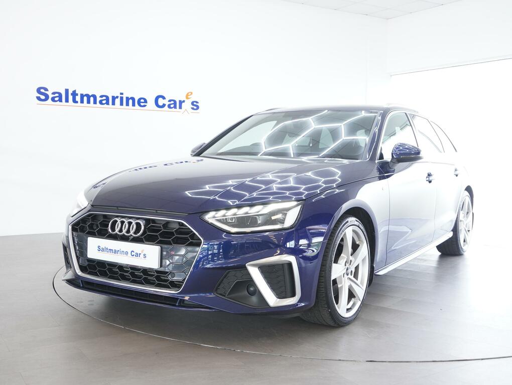 Audi A4 Avant 2.0 Tfsi 40 S Line Estate S Tronic Euro URZ6899 Blue