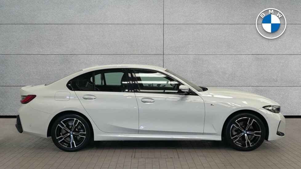 BMW 3 Series 330E M Sport Saloon NU24KLO White #6