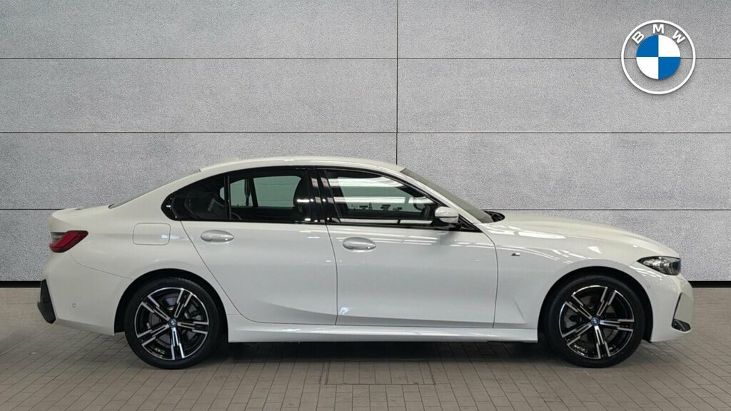BMW 3 Series 330E M Sport Saloon NU24KLO White #5