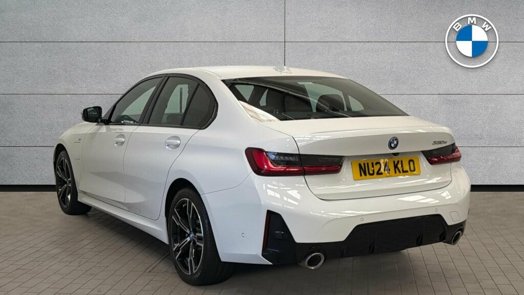 BMW 3 Series 330E M Sport Saloon NU24KLO White #4