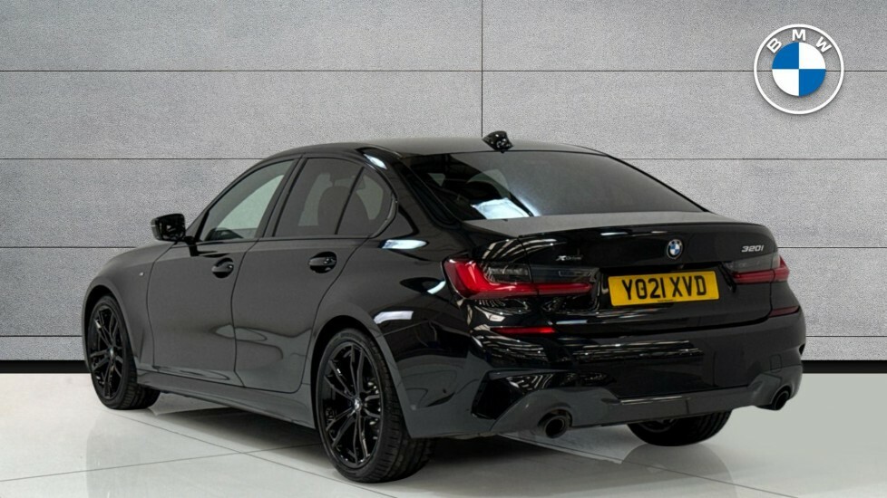 BMW 3 Series 320I Xdrive M Sport Saloon YO21XVD Black #3