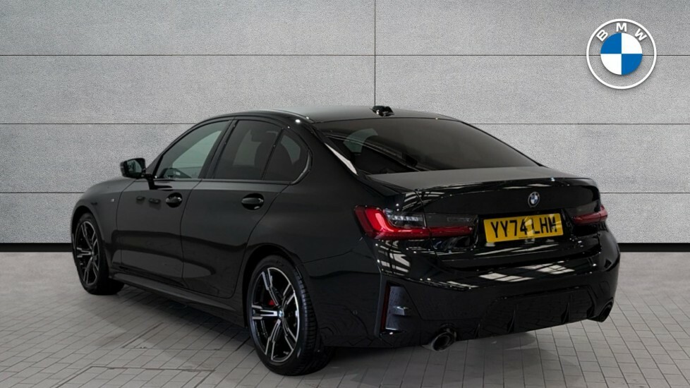 BMW 3 Series 320I M Sport Saloon YY74LHM Black #4