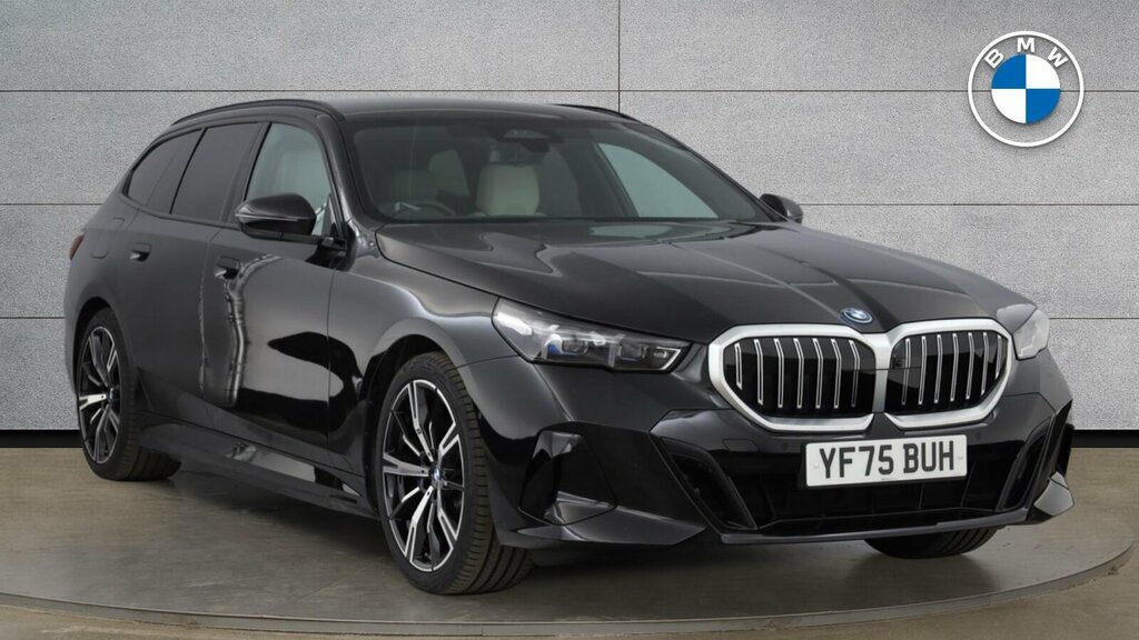 BMW 5 Series 530E M Sport Touring Black #2