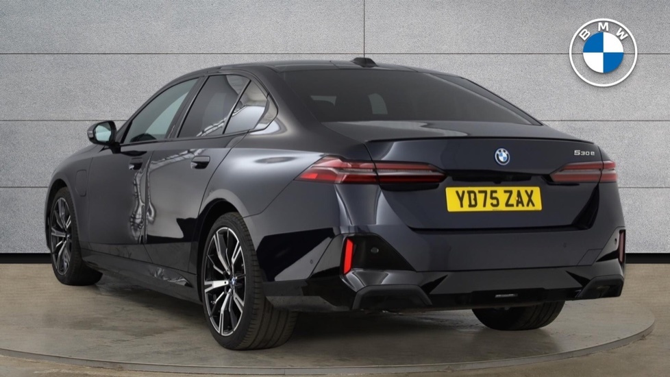 BMW 5 Series 530E M Sport Pro Saloon Black #3