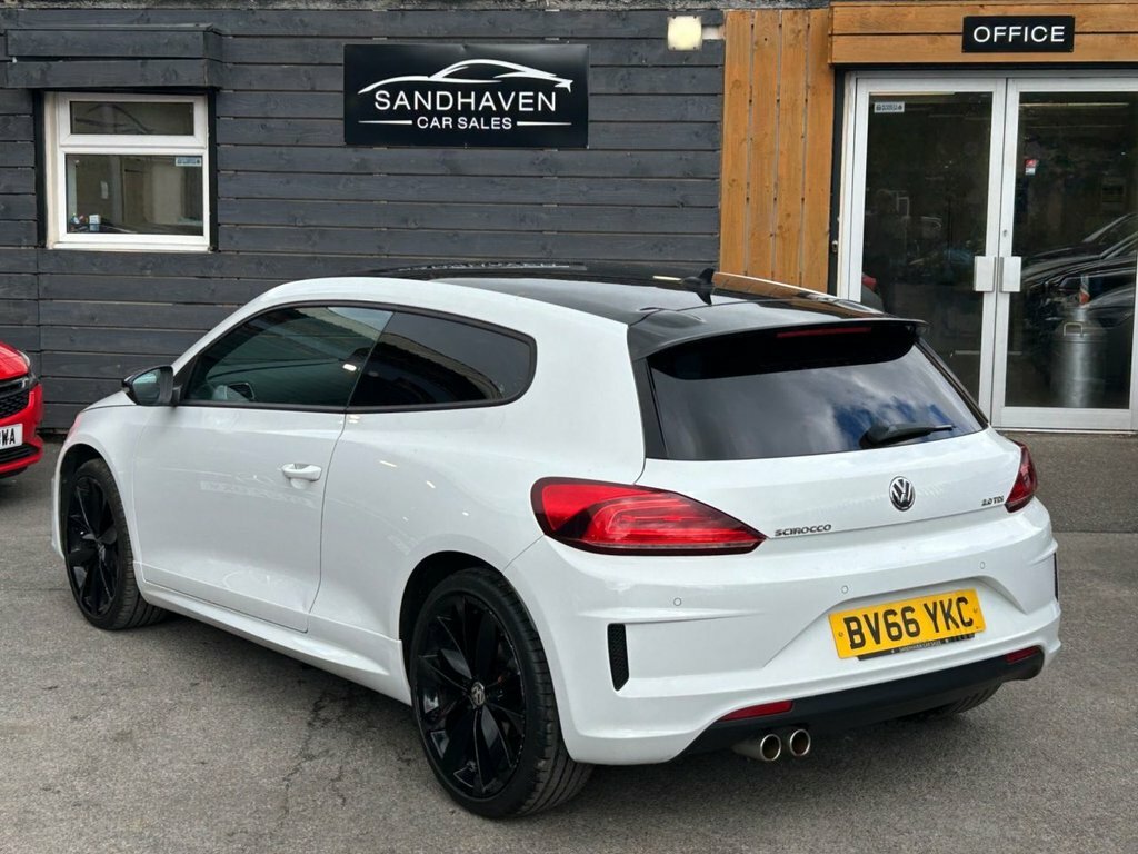 Volkswagen Scirocco 2L R-line Black Edition BV66YKC White #2
