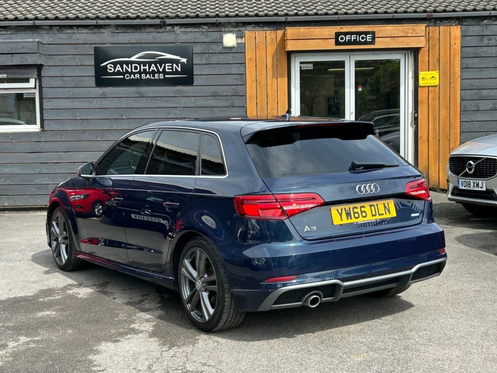 Audi A3 Hatchback YW66DLN Blue #2