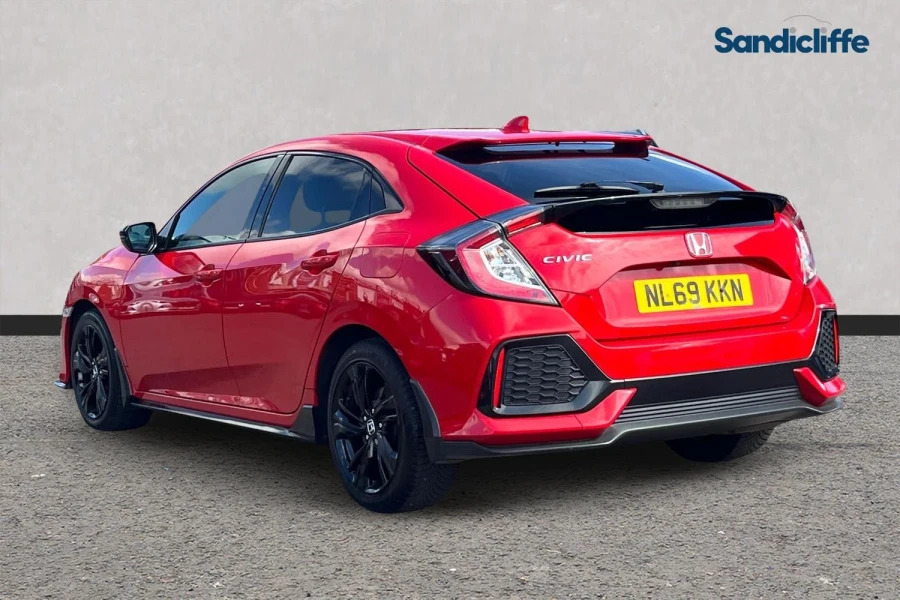 Honda Civic Civic 1.0 Vtec Turbo 126 Sport Line Hatchback NL69KKN Red #6