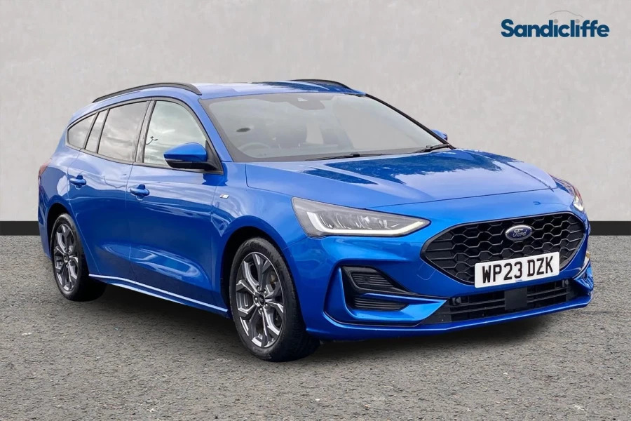 Ford Focus Focus St-line Estate 1.0L Ecoboost 155Ps Mhev Fwd WP23DZK Blue