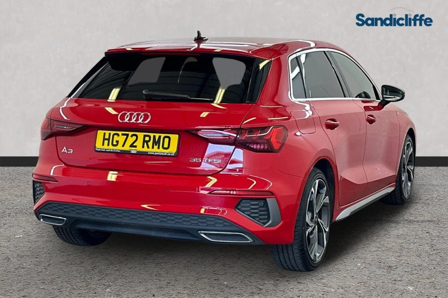 Audi A3 A3 35 Tfsi S Line Hatchback HG72RMO Red #4