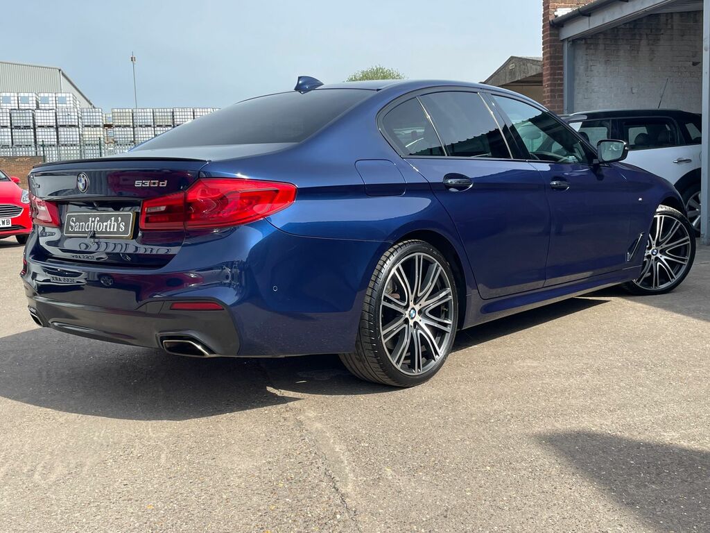 BMW 5 Series 3.0 530D M Sport Saloon Xdrive Eur Blue #5