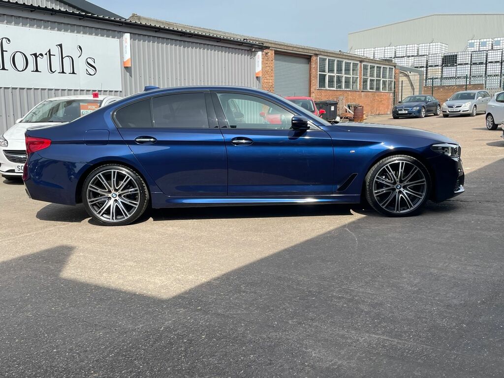 BMW 5 Series 3.0 530D M Sport Saloon Xdrive Eur Blue #4