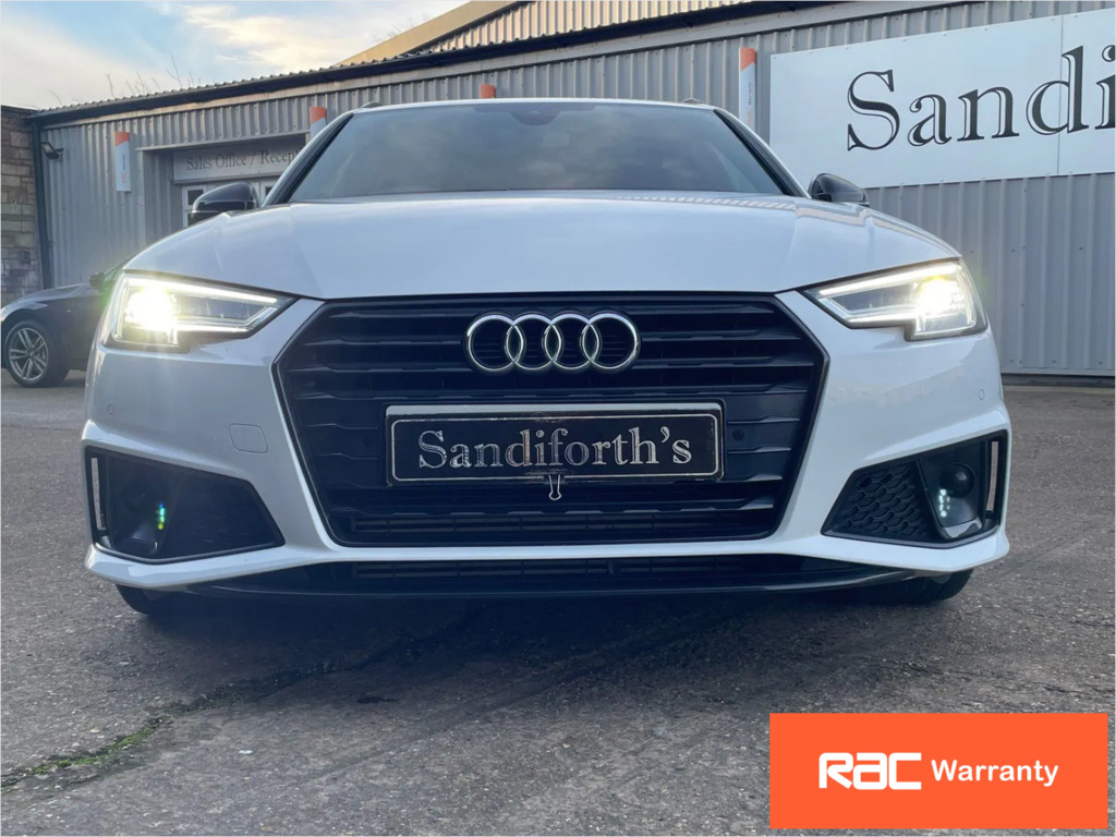 Audi A4 Avant 2.0 Tfsi 35 Black Edition Estate SV19UAC White #2
