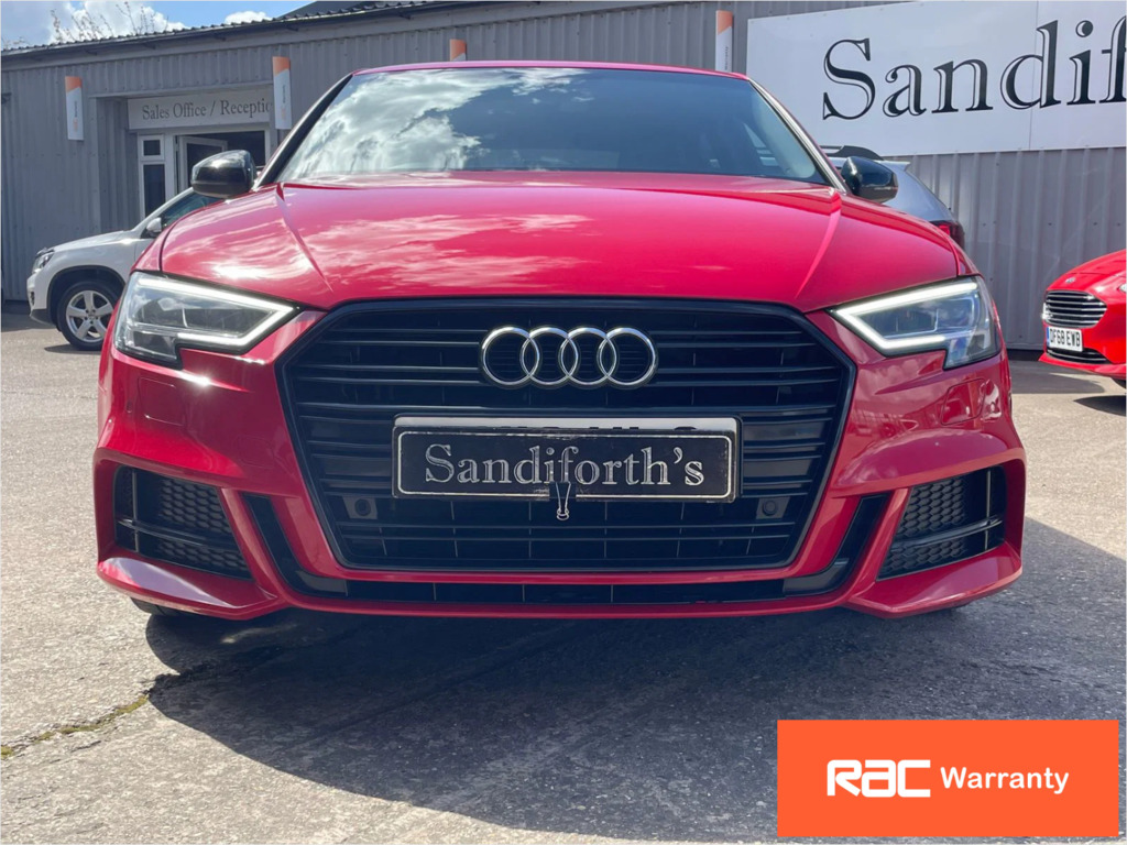 Audi A3 1.0 Tfsi Black Edition Sportback S Tron LX18ULC Red #2