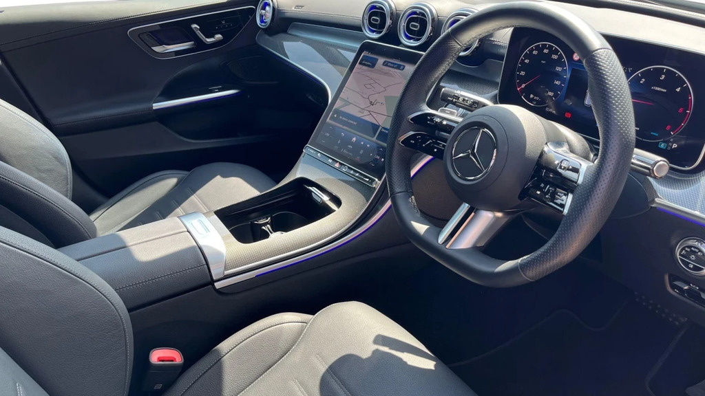 Mercedes-Benz C Class C 220 Amg Line Prem D Mhe Silver #3