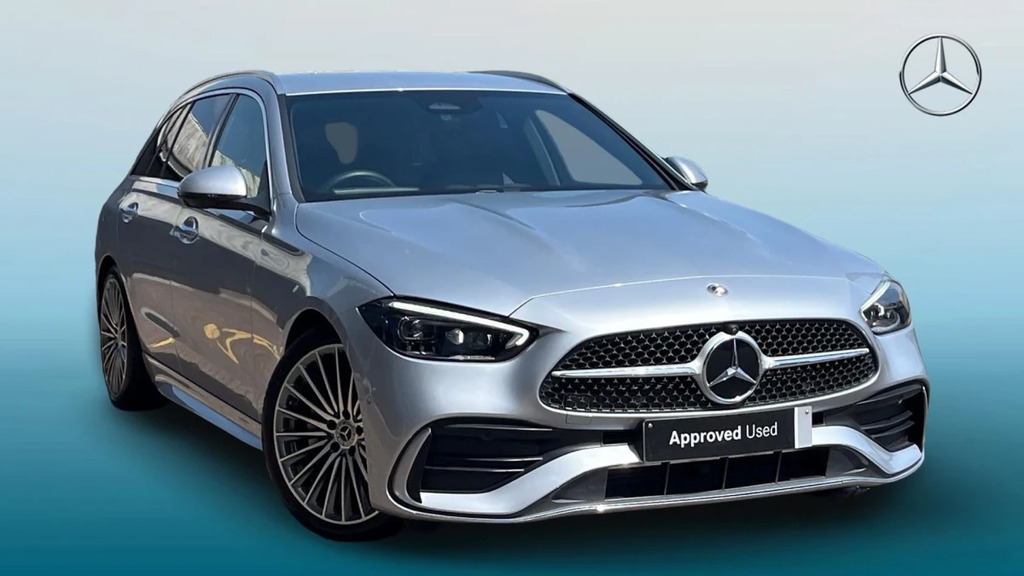 Mercedes-Benz C Class C 220 Amg Line Prem D Mhe Silver