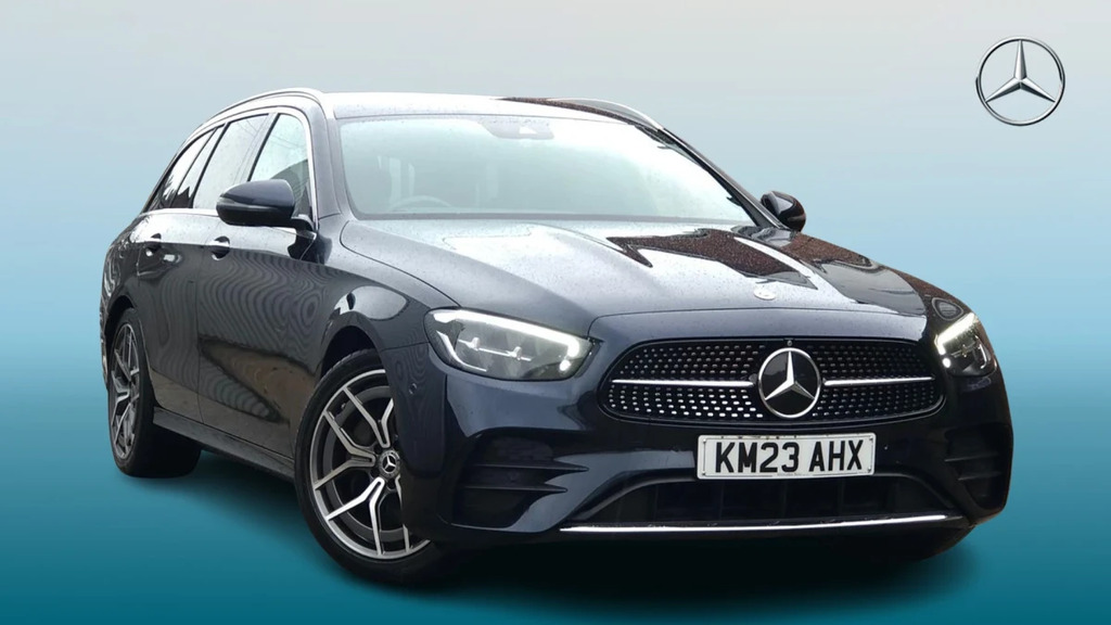 Mercedes-Benz E Class E 220 Amg Line Prem D Mhe Blue