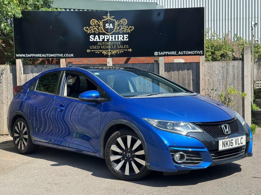Honda Civic 1.8 I-vtec Sr Euro 6 Ss 201616 NK16VLC Blue #2
