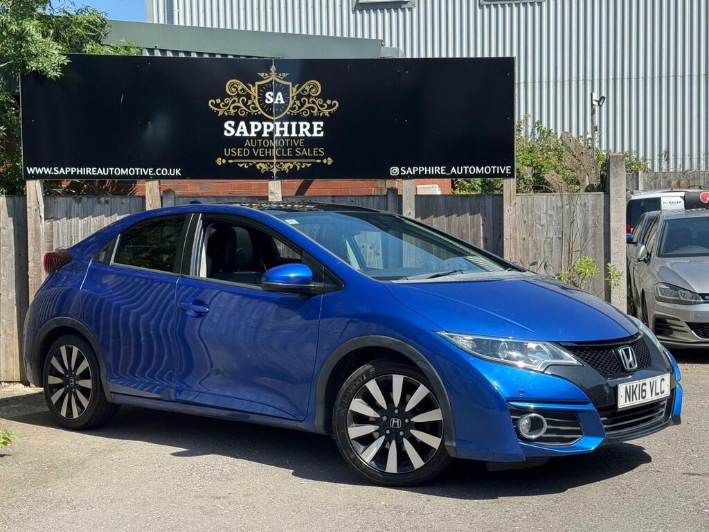 Honda Civic 1.8 I-vtec Sr Euro 6 Ss 201616 NK16VLC Blue #4