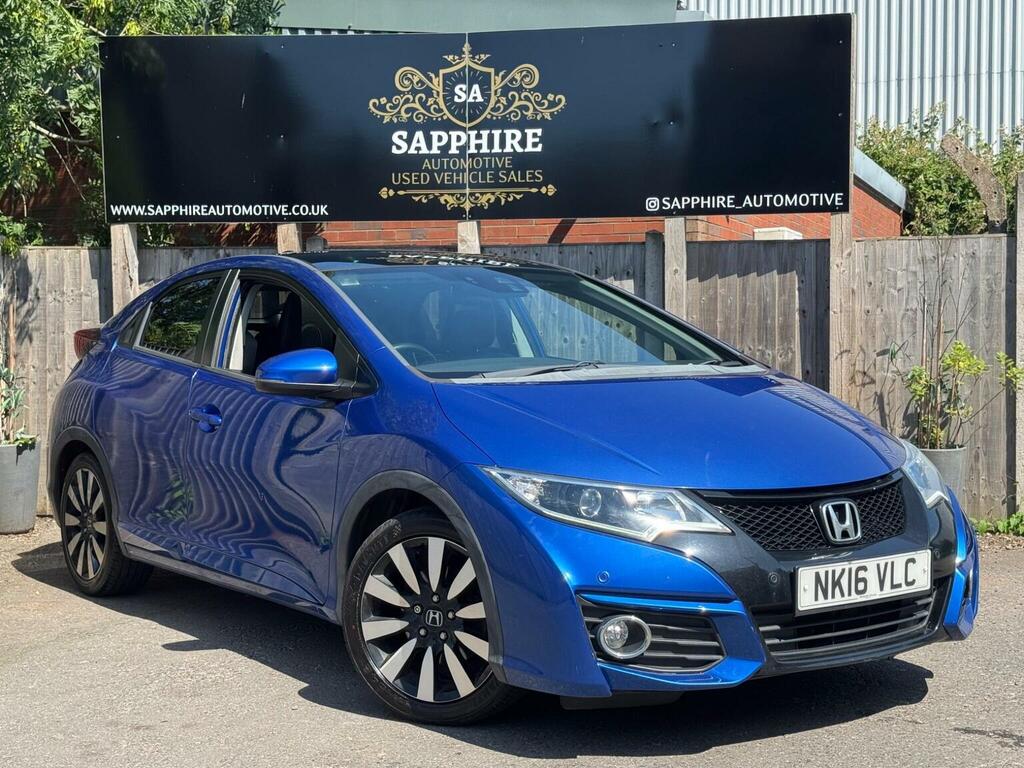Honda Civic 1.8 I-vtec Sr Euro 6 Ss 201616 NK16VLC Blue #3