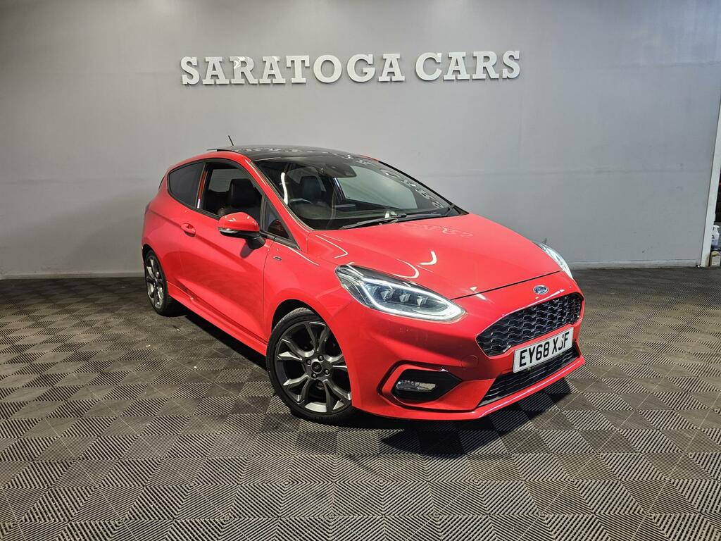 Ford Fiesta 1.0T Ecoboost Gpf St-line X Hatchback M EY68XJF Red