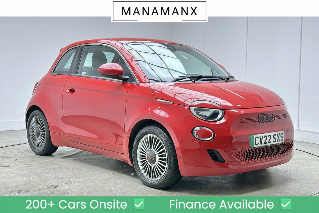 Fiat 500E Red Red
