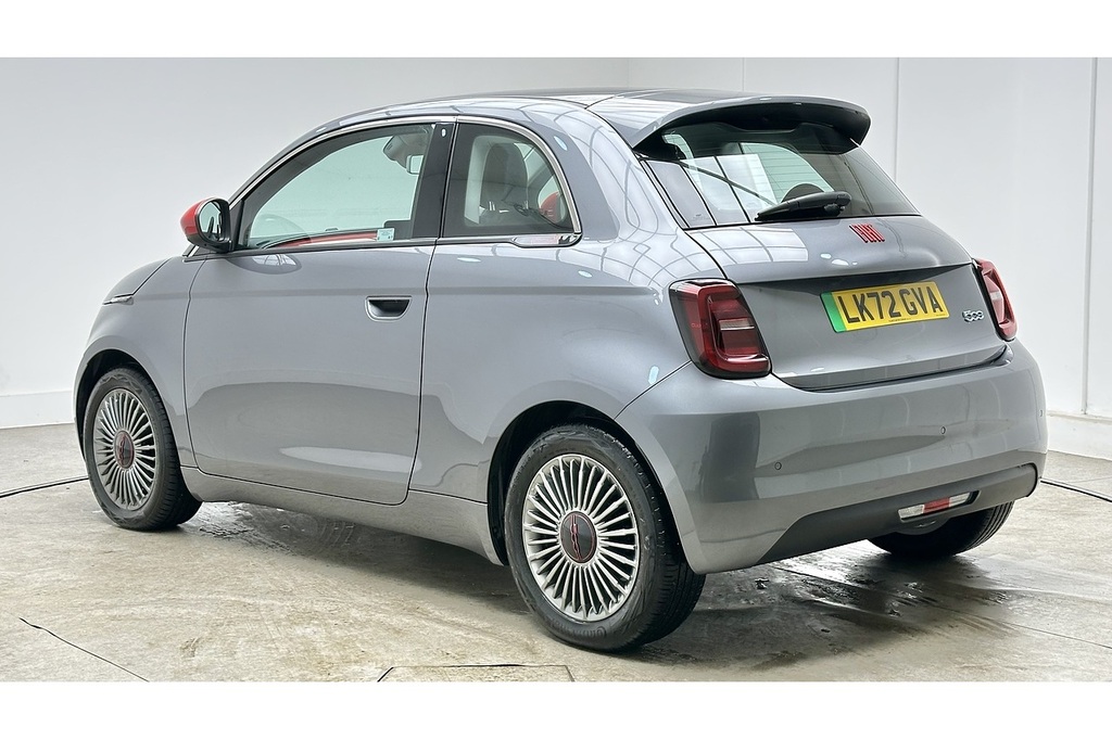 Fiat 500E Red Grey #5
