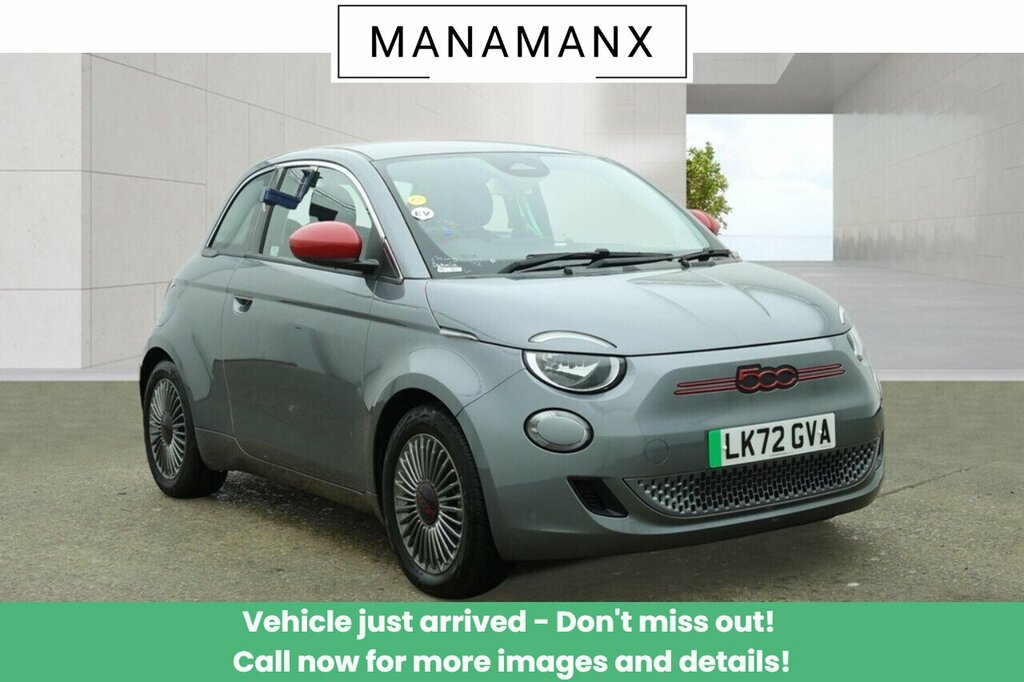 Fiat 500E Red Grey