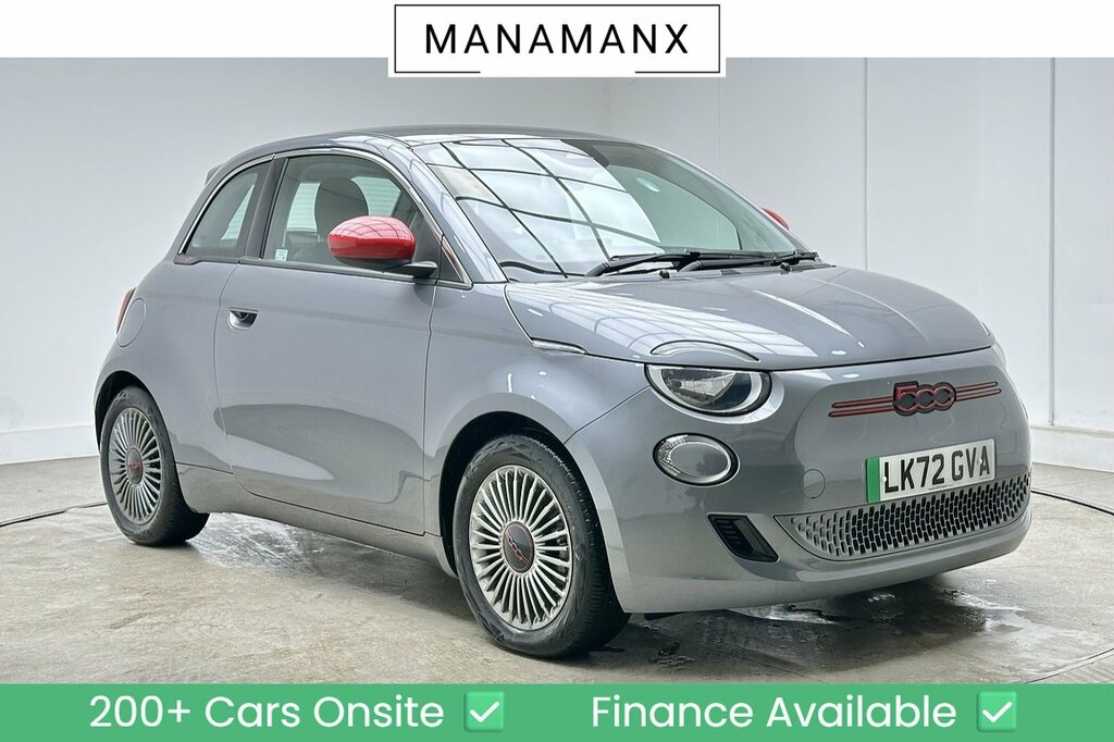 Fiat 500E Red Grey