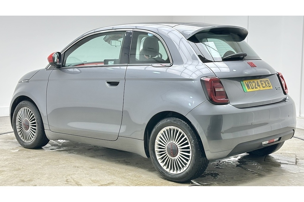 Fiat 500E Red Grey #5