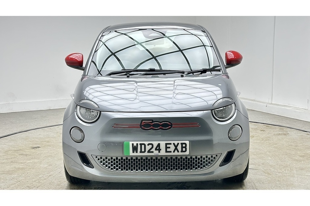 Fiat 500E Red Grey #3