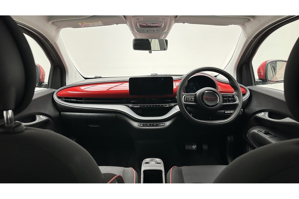 Fiat 500E Red Grey #2