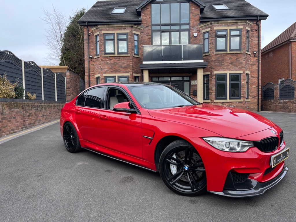 BMW M3 Saloon 3.0 Dct Saloon Ferrari Rosso Red White Red