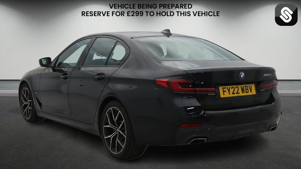 BMW 5 Series 2.0 520D Mht M Sport Saloon Hybrid Step Blue #3
