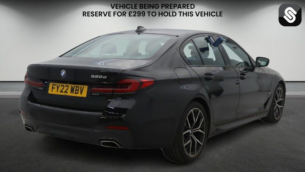 BMW 5 Series 2.0 520D Mht M Sport Saloon Hybrid Step Blue #4