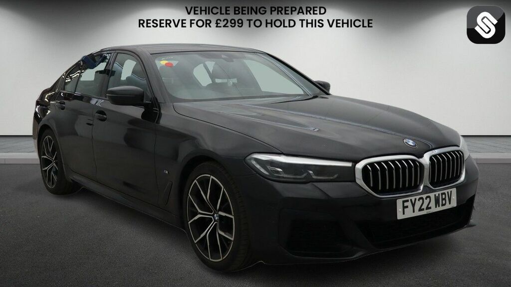 BMW 5 Series 2.0 520D Mht M Sport Saloon Hybrid Step Blue